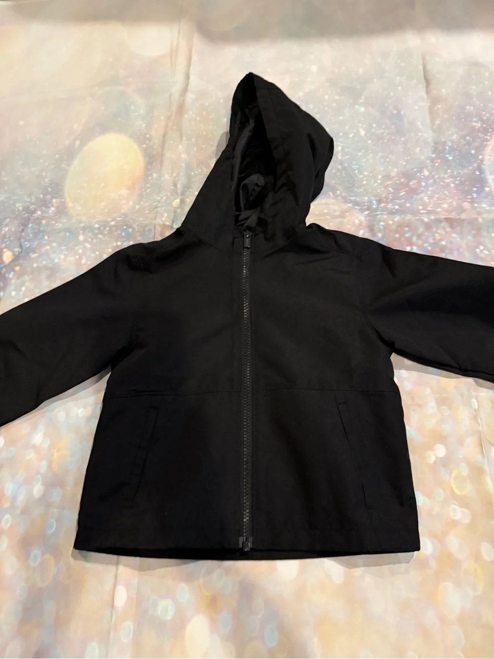 Old Navy Black Hooded Kids Raincoat 2T